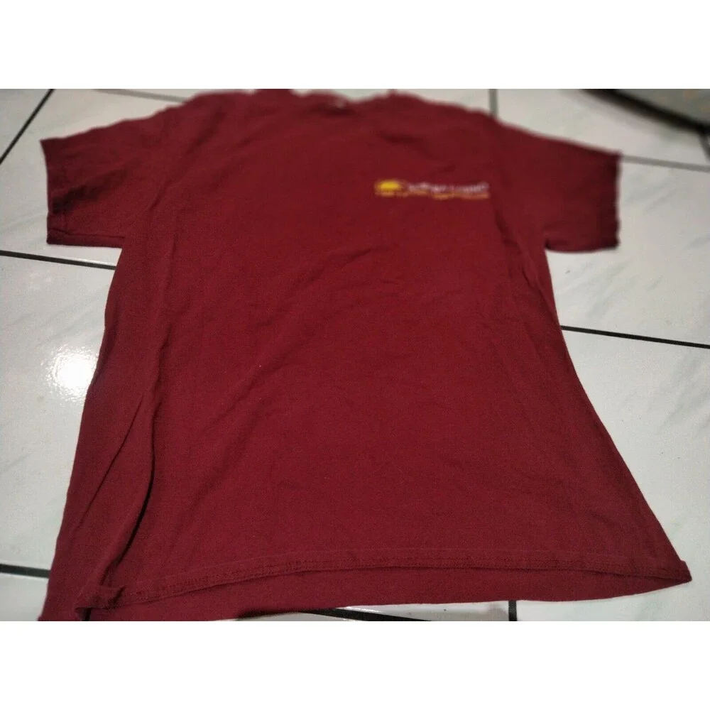 Soboba Casino Graphic T-shirt Maroon Size Extra Large Las Vegas - Picture 2 of 2